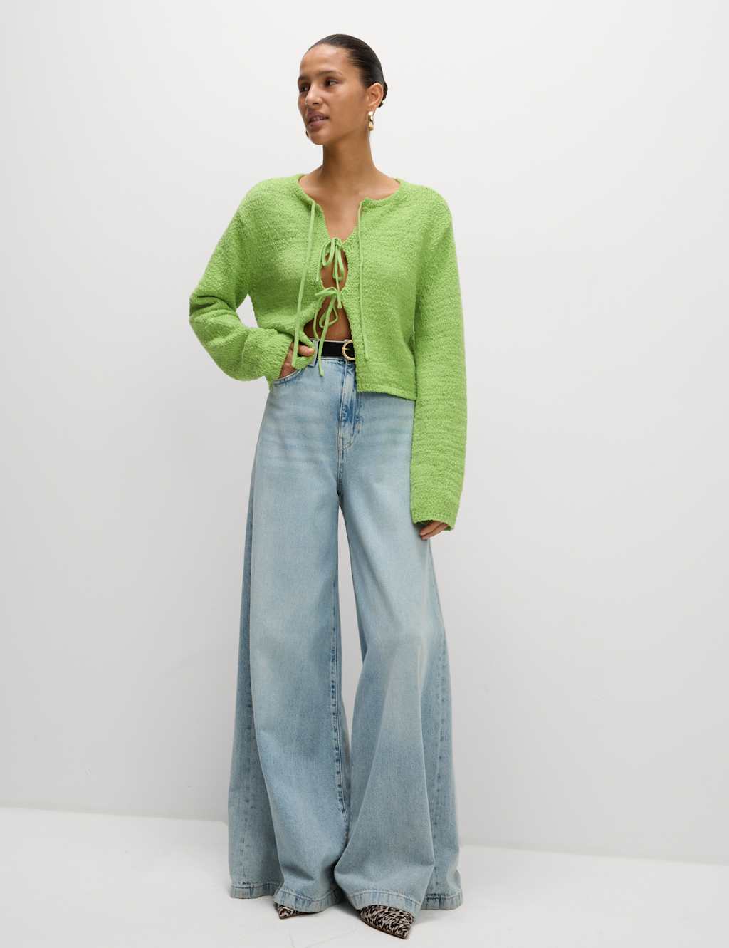Cotton Rich Textured Cardigan 5 of 6