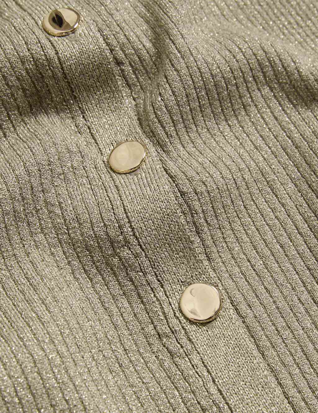 Metallic Crew Neck Slim Fit Cardigan 7 of 7