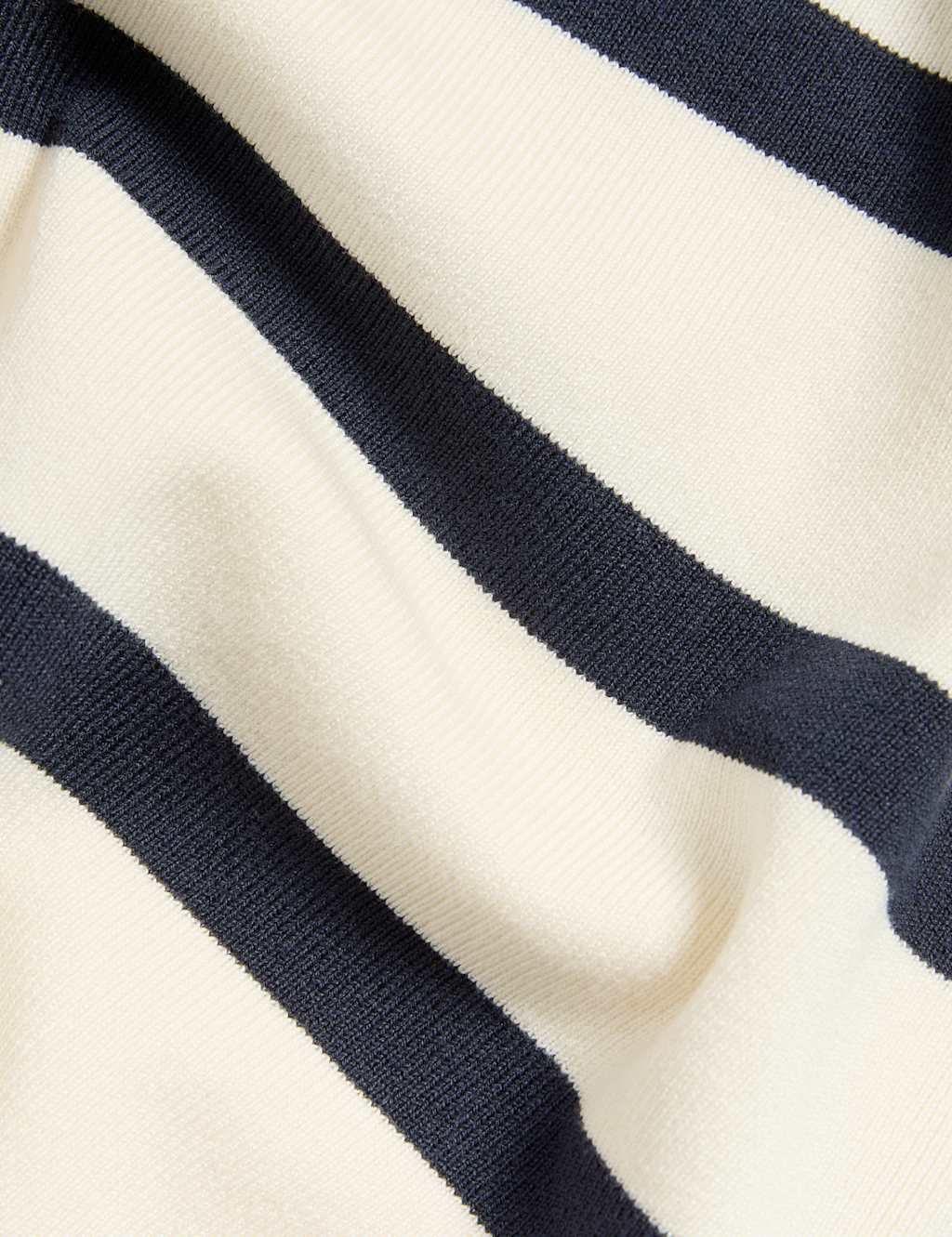 Striped Knitted Collared Button Front Cardigan 6 of 6
