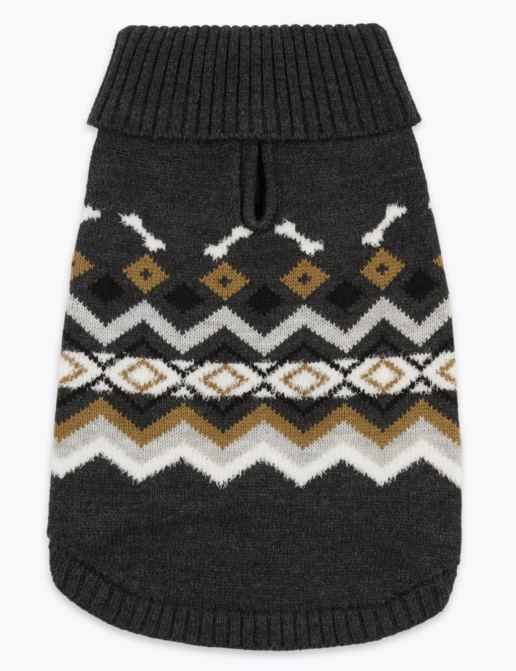 Chevron Stripe Bone Print Dog Jumper 6 of 6