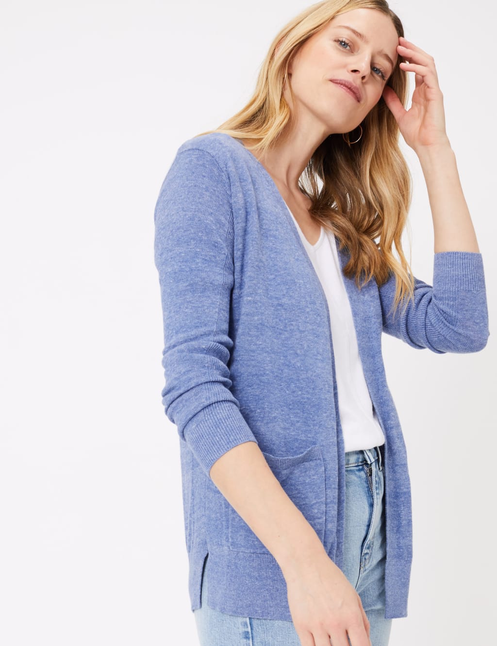 Pure Cotton Relaxed Cardigan 3 of 4