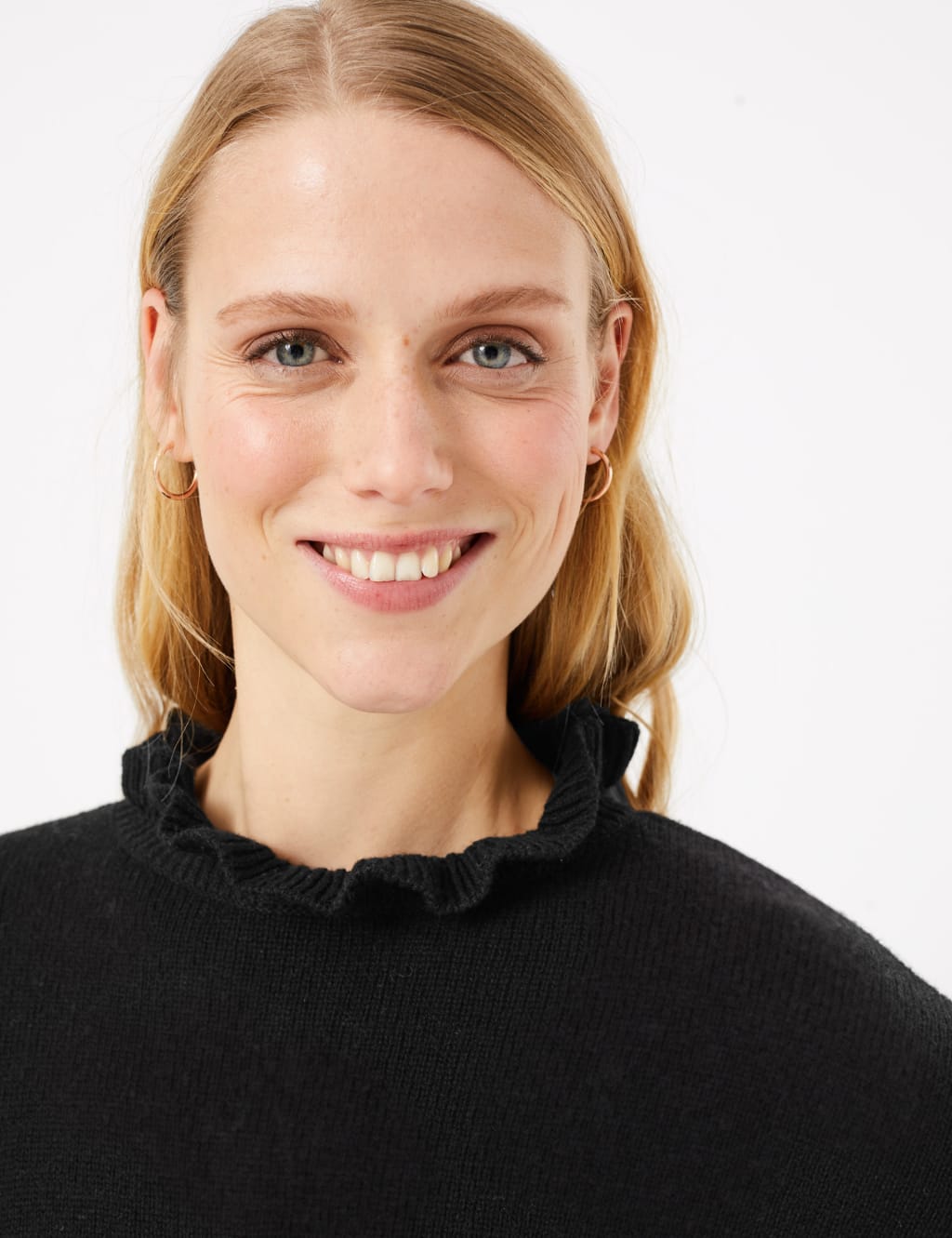 Ruffle neck jumper new arrivals