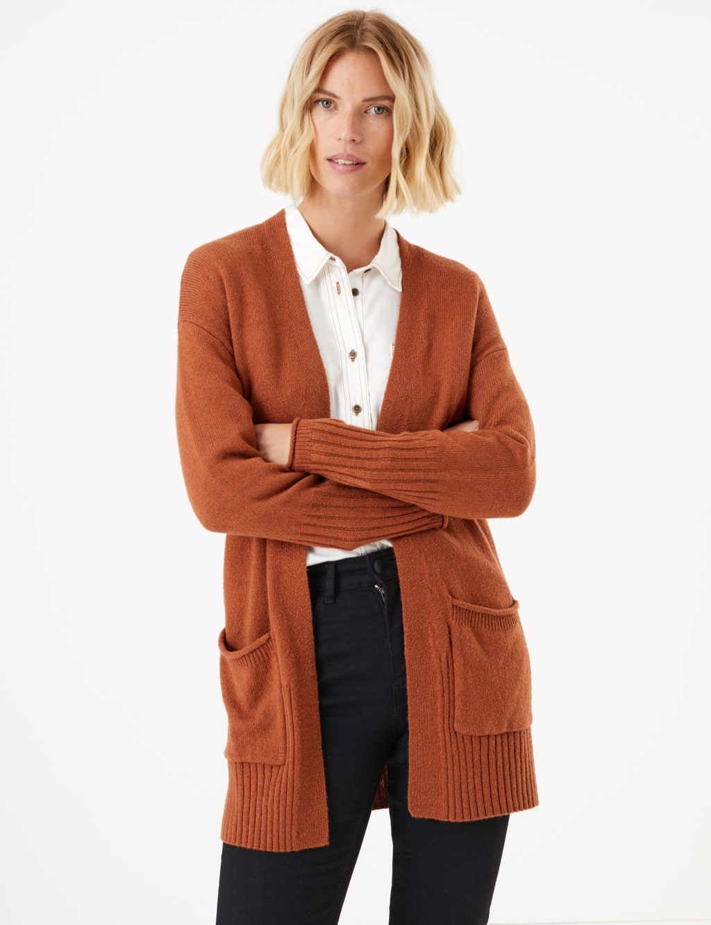 Edge to edge cardigan marks and spencer shop