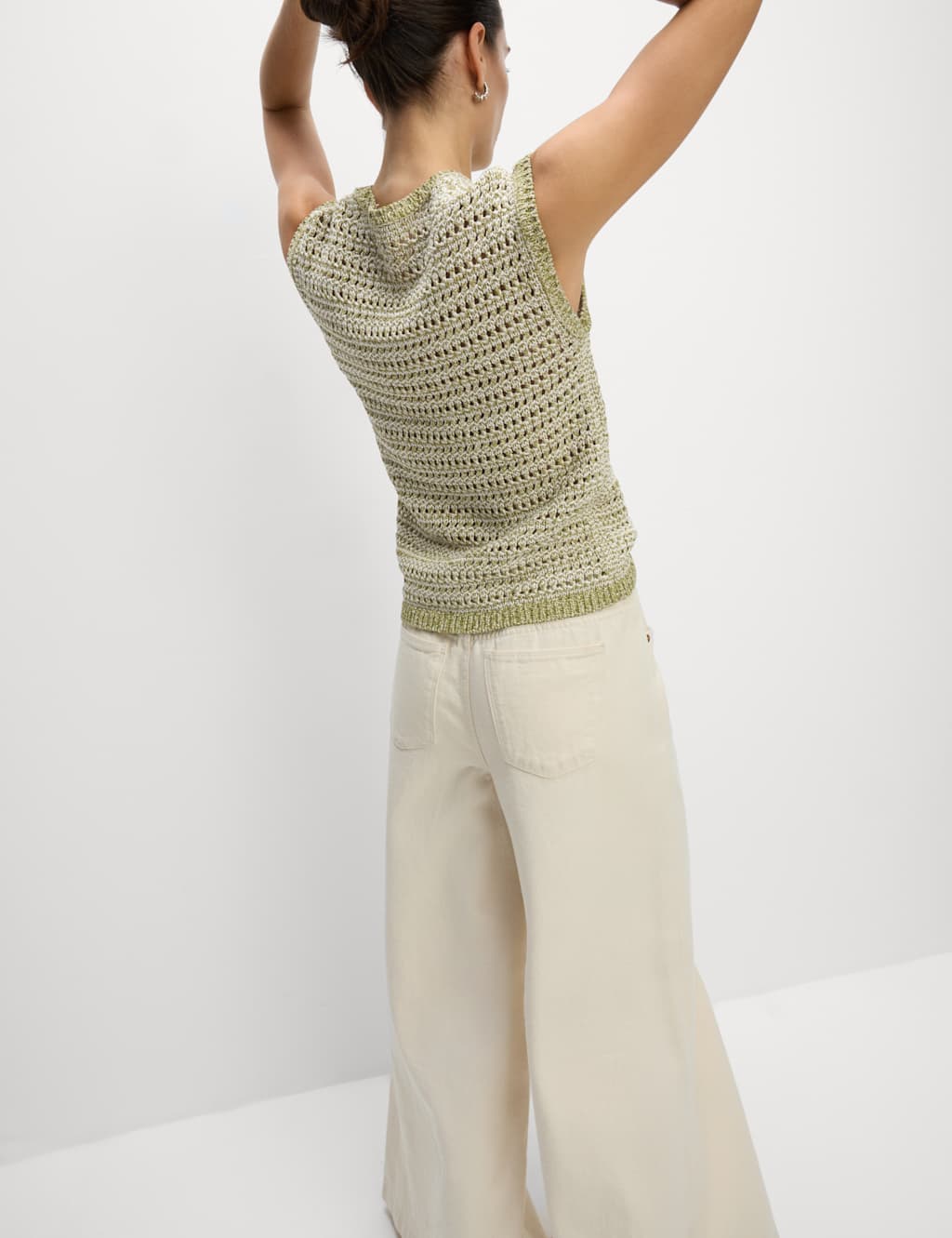 Crew Neck Slim Fit Knitted Vest with Cotton 5 of 7