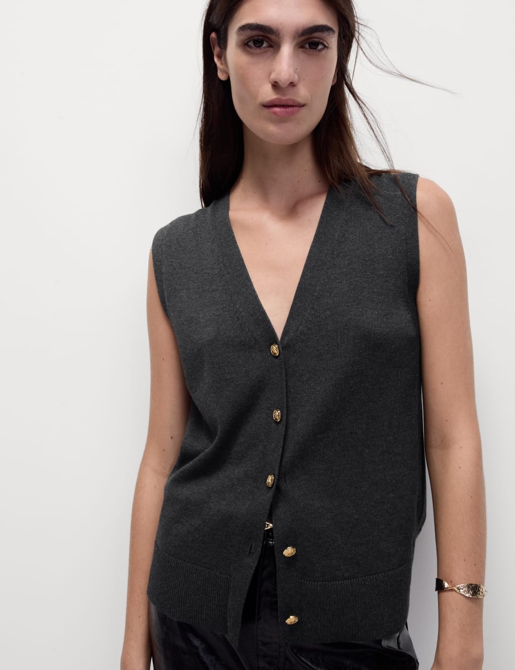 Cotton waistcoat womens discount