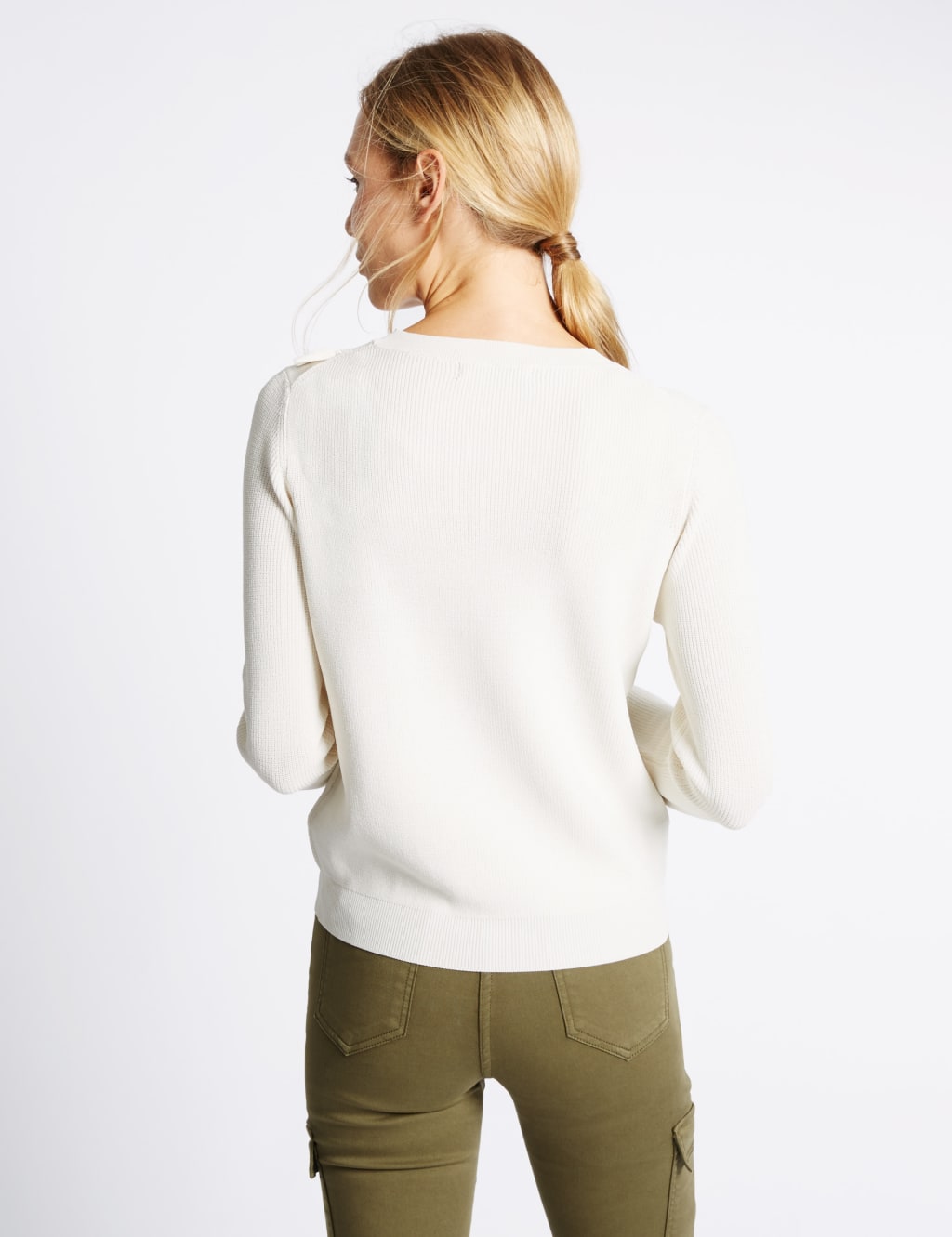 Frilly shirt jumper shop