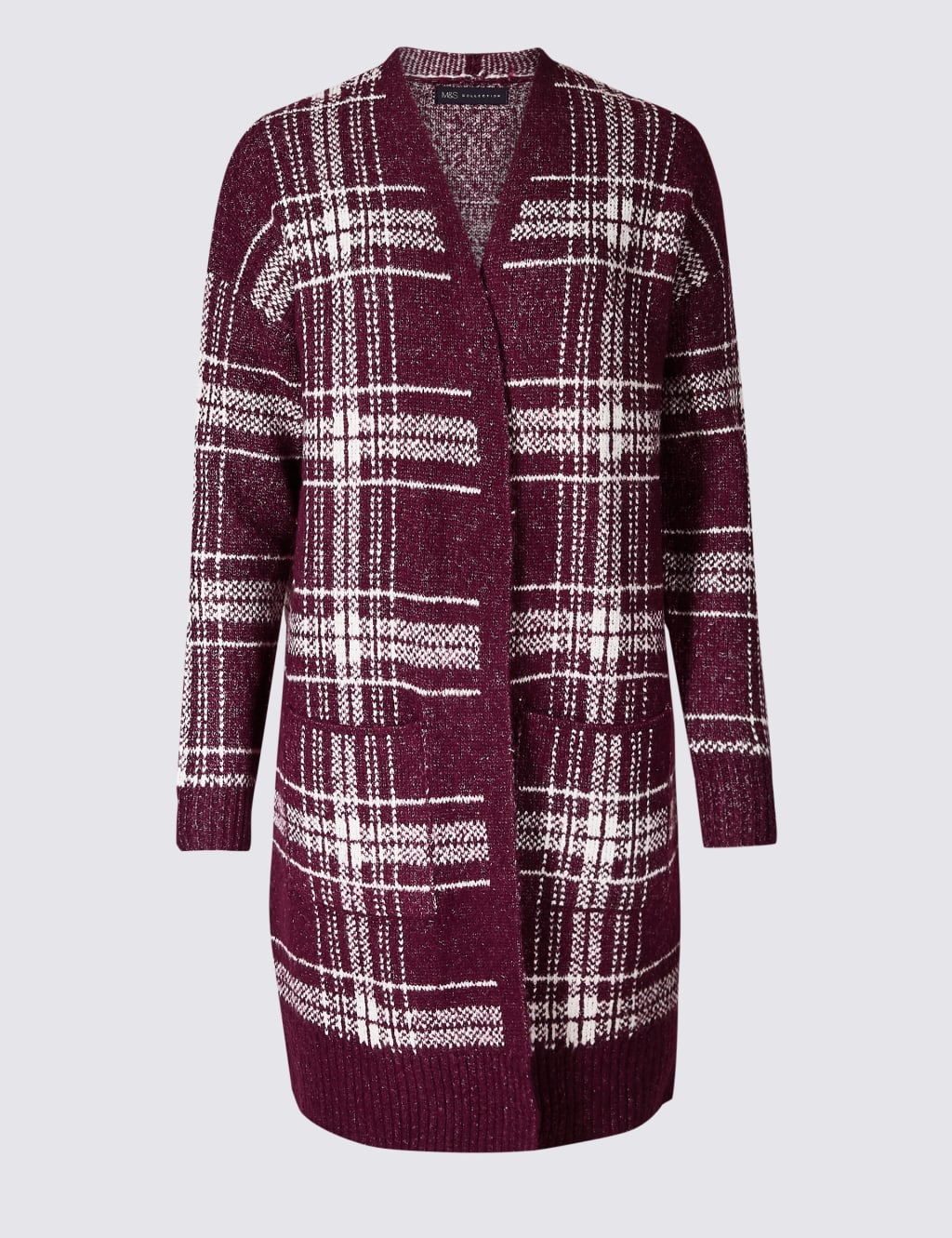 Checked Longline Cardigan 2 of 4