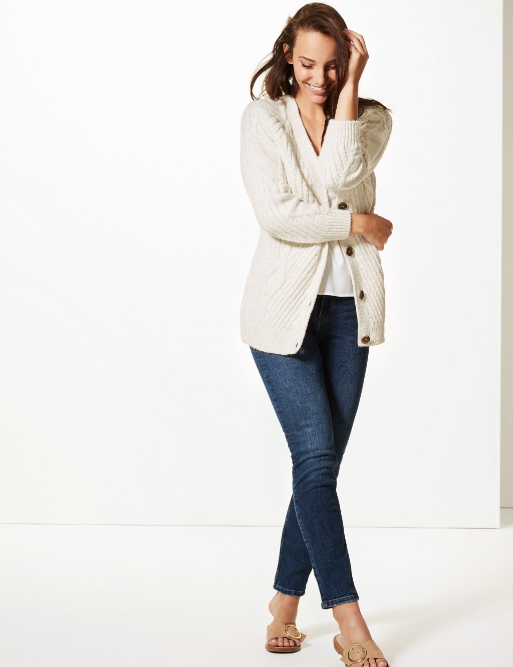 M&s long cardigans discount