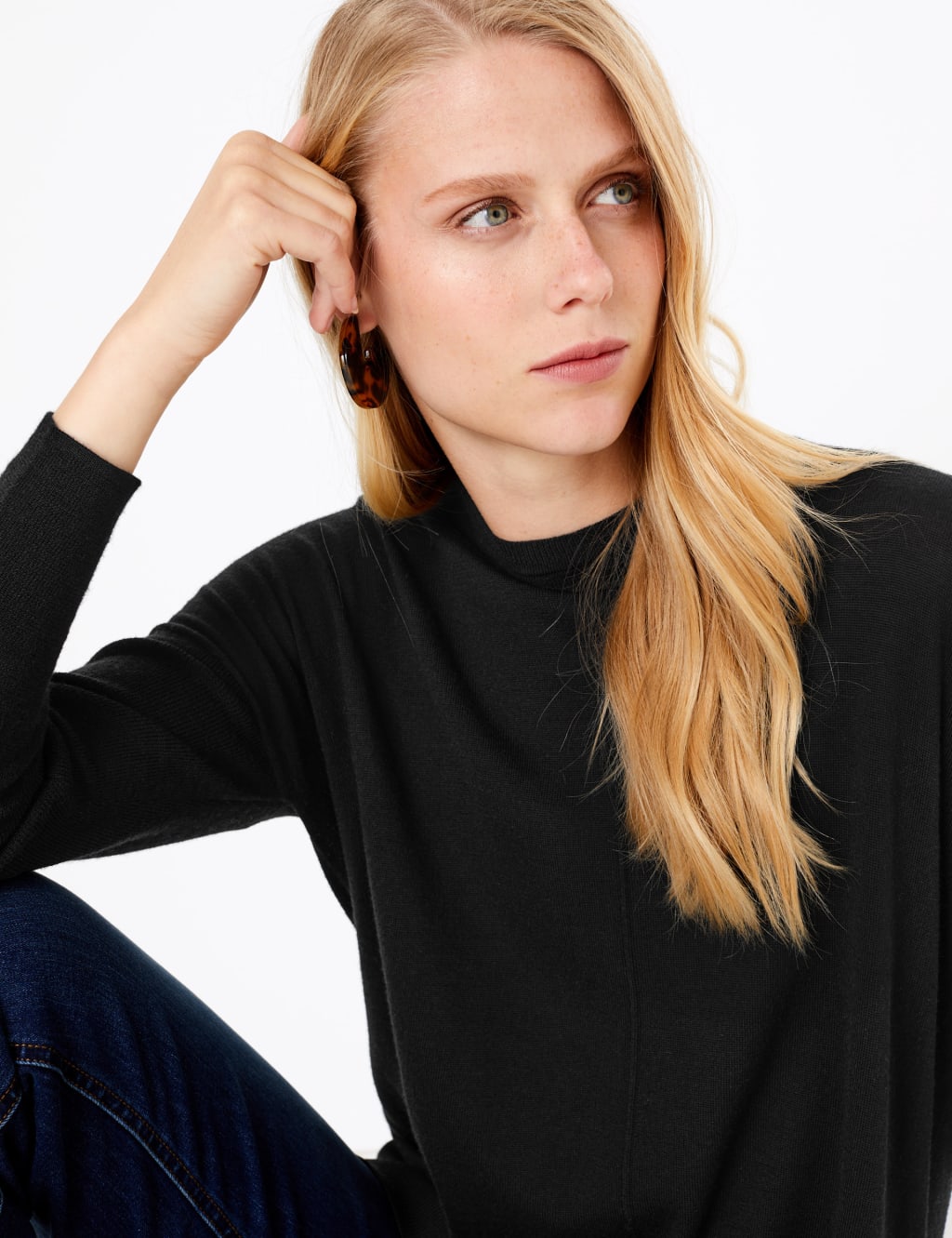 Longline thin jumpers top