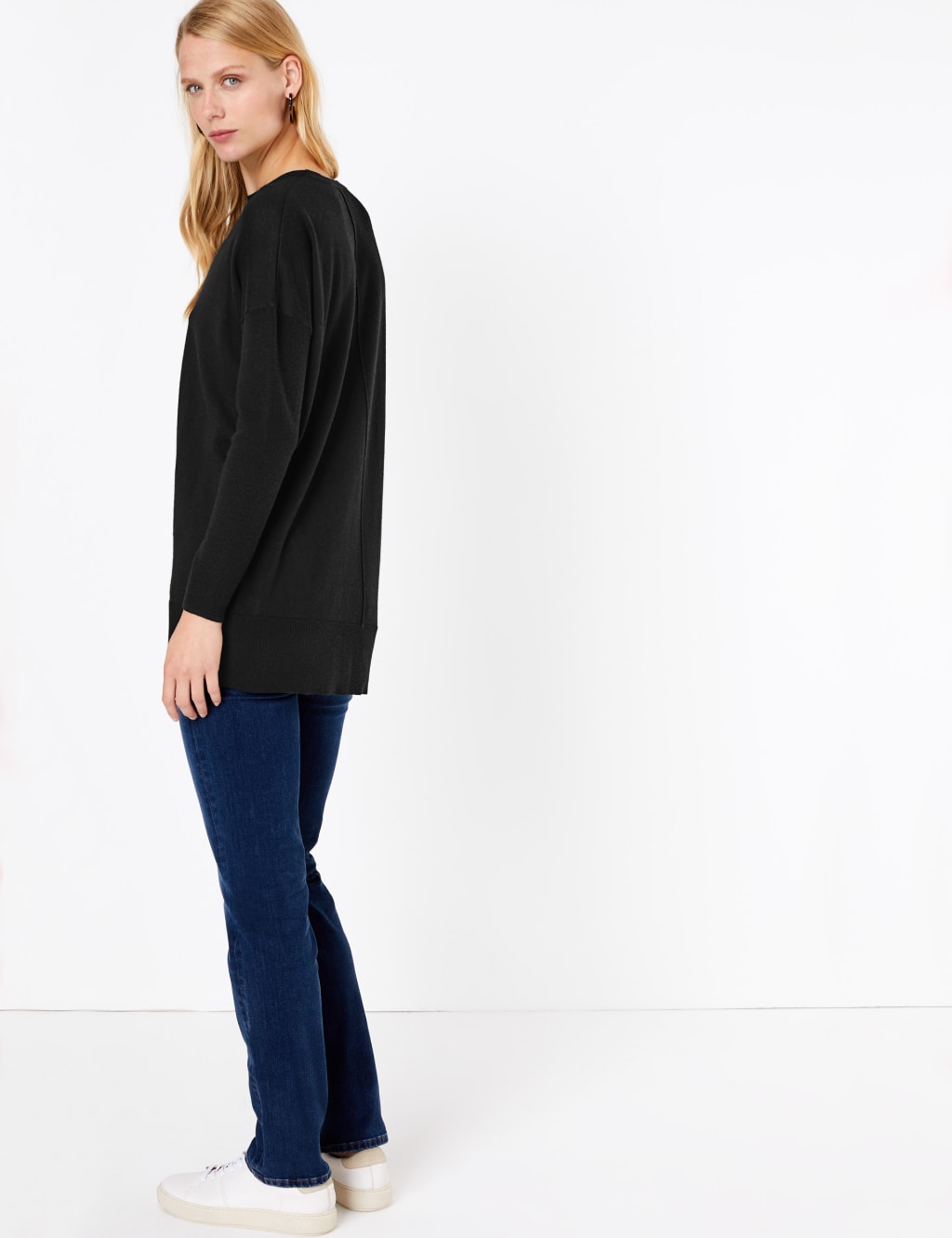 Pure Merino Wool Longline Jumper 4 of 4