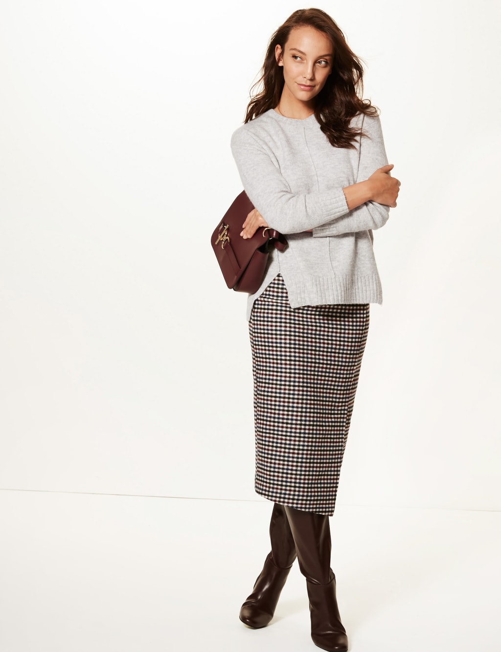 Relaxed Supersoft Round Neck Jumper 1 of 5