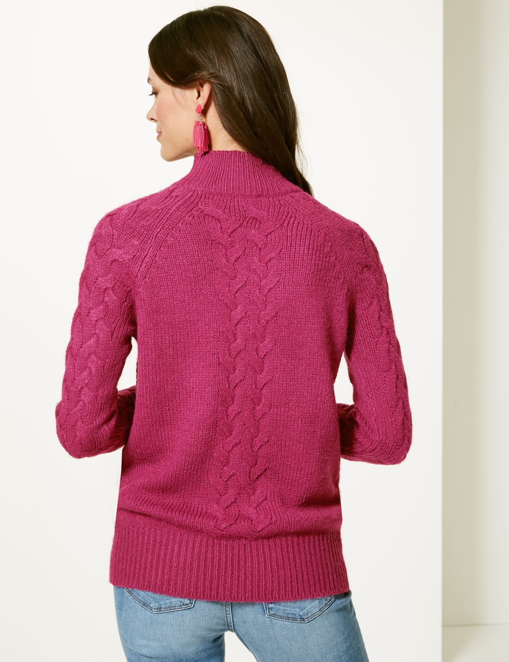 Marks and spencer longline jumpers sales