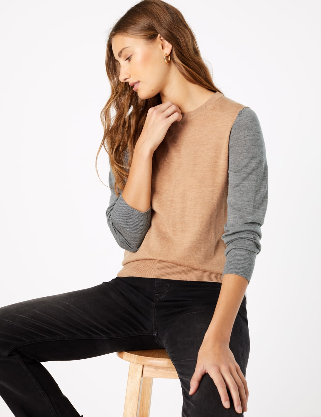M&s merino wool jumper shop