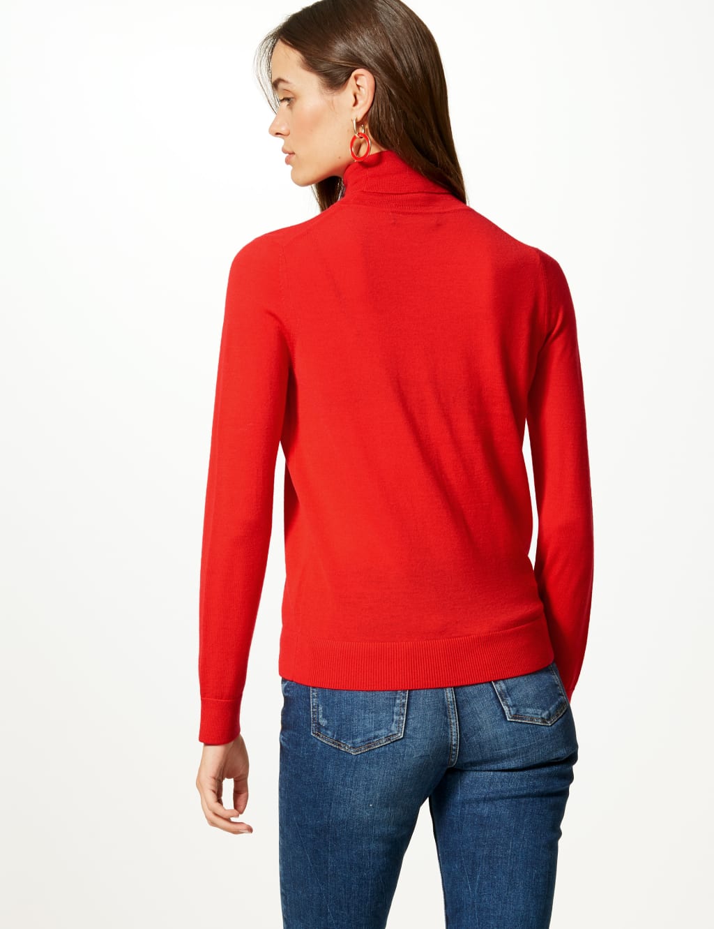 Pure Merino Wool Roll Neck Jumper 4 of 4