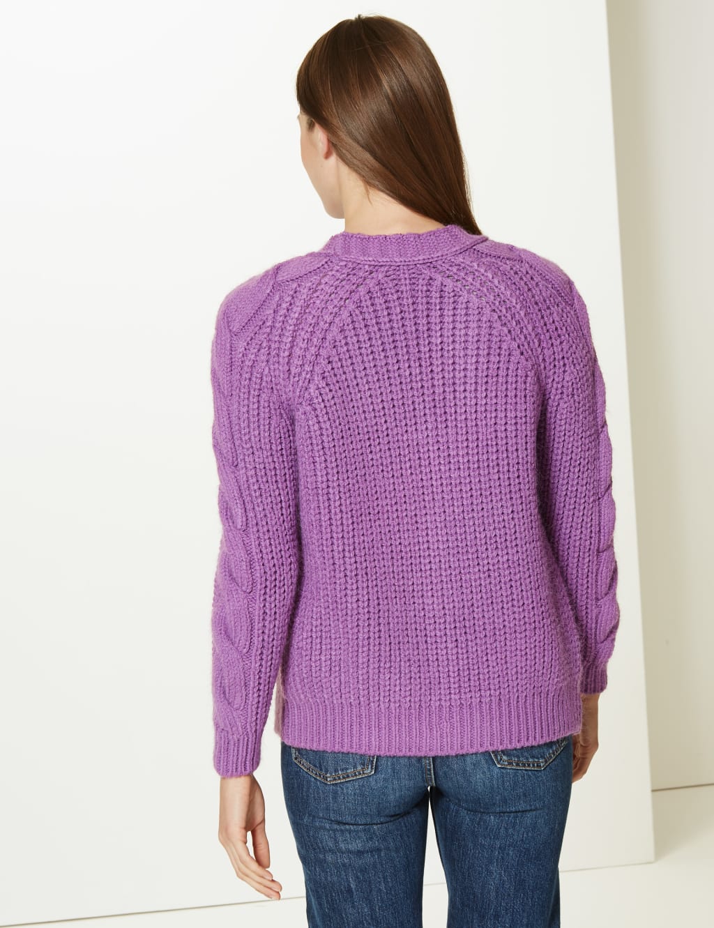 Cable Knit Open Front Cardigan 4 of 4