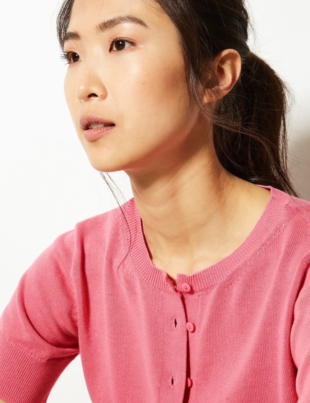 Marks and spencer short sleeve cardigan hot sale