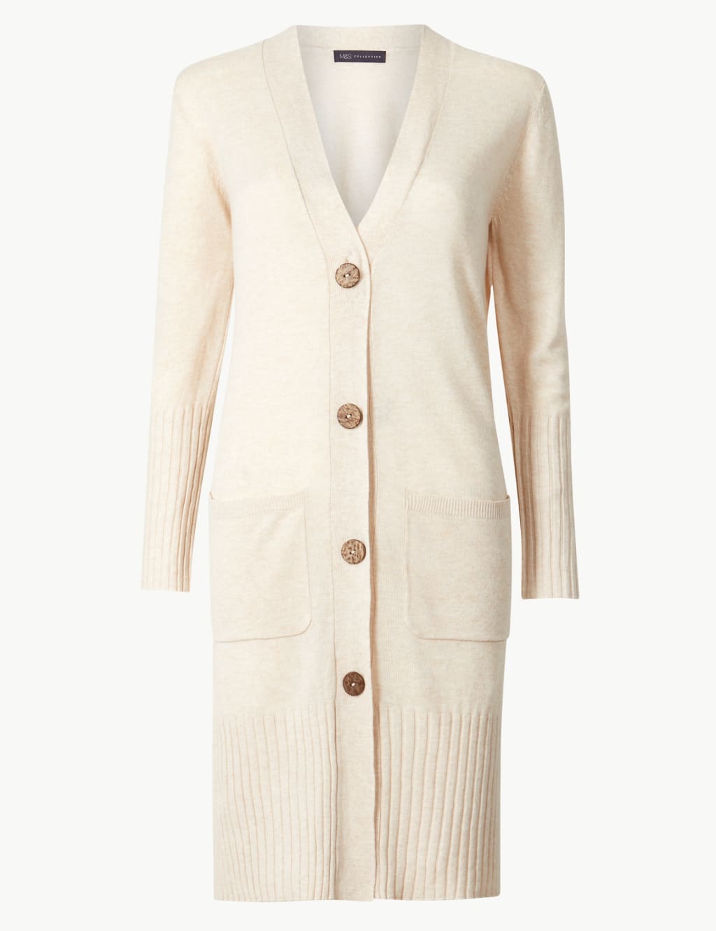 Longline linen cardigan clearance