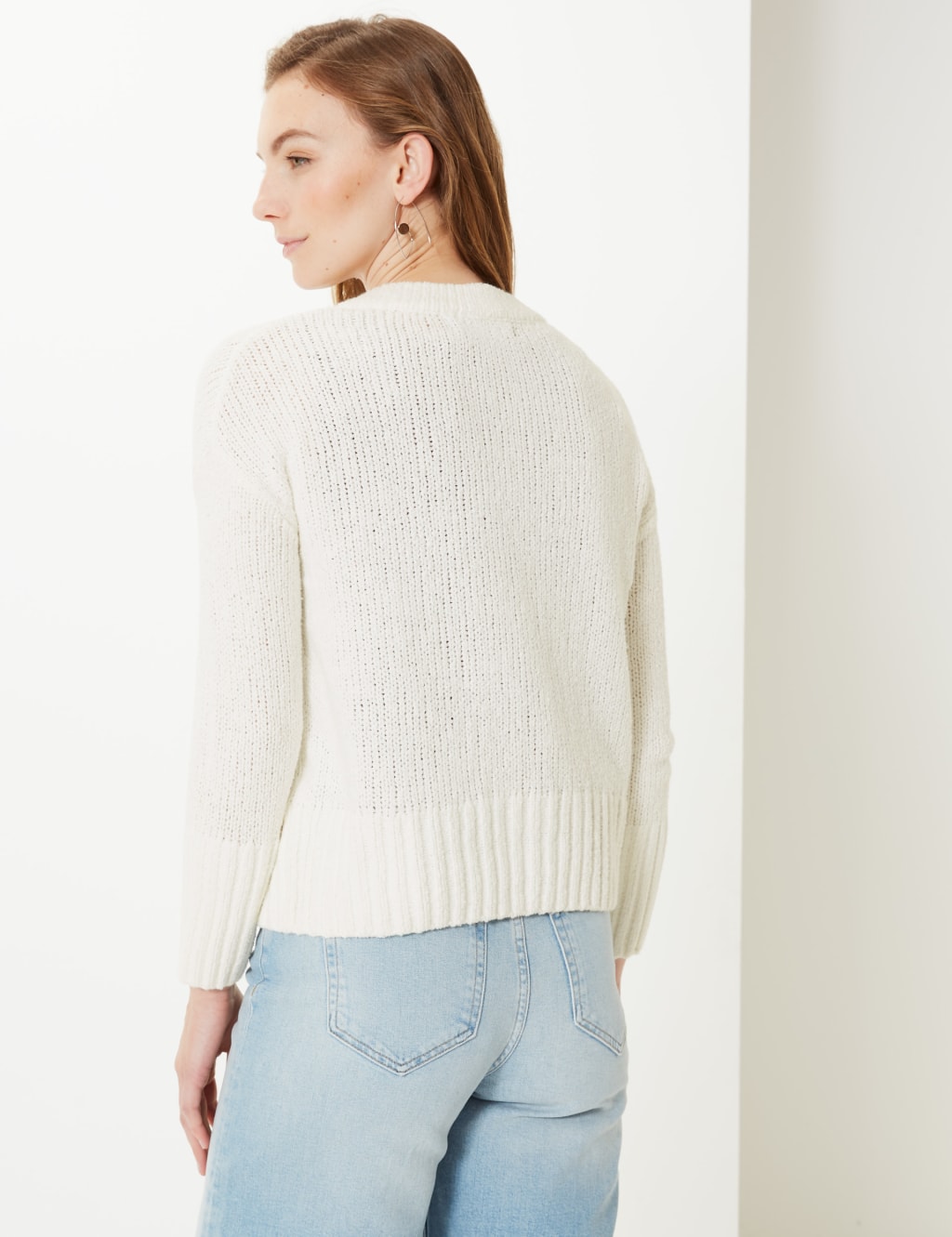 PETITE Textured V-Neck Cardigan 3 of 3