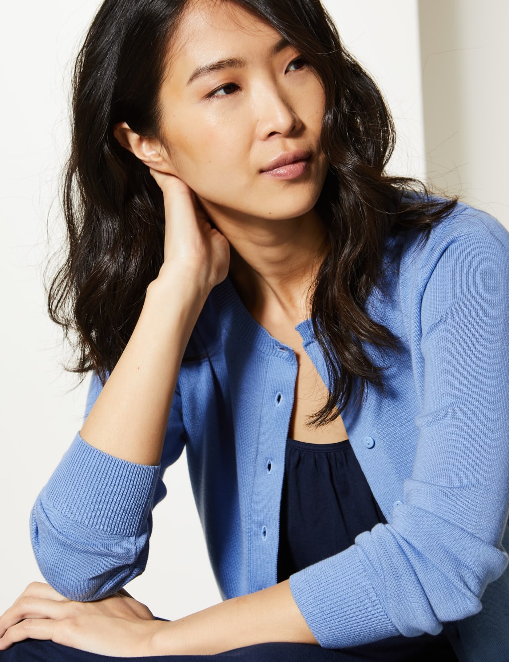 Marks and spencer cropped cardigan 2025