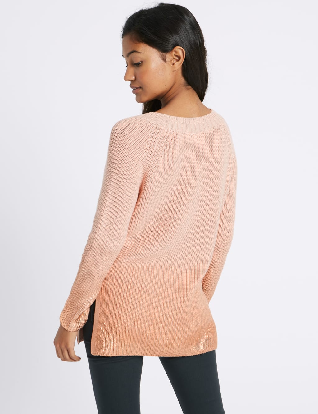 Longline cotton jumper outlet
