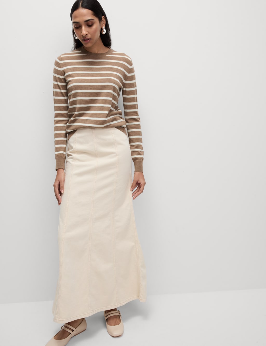 Pure Merino Wool Striped Jumper 4 of 6