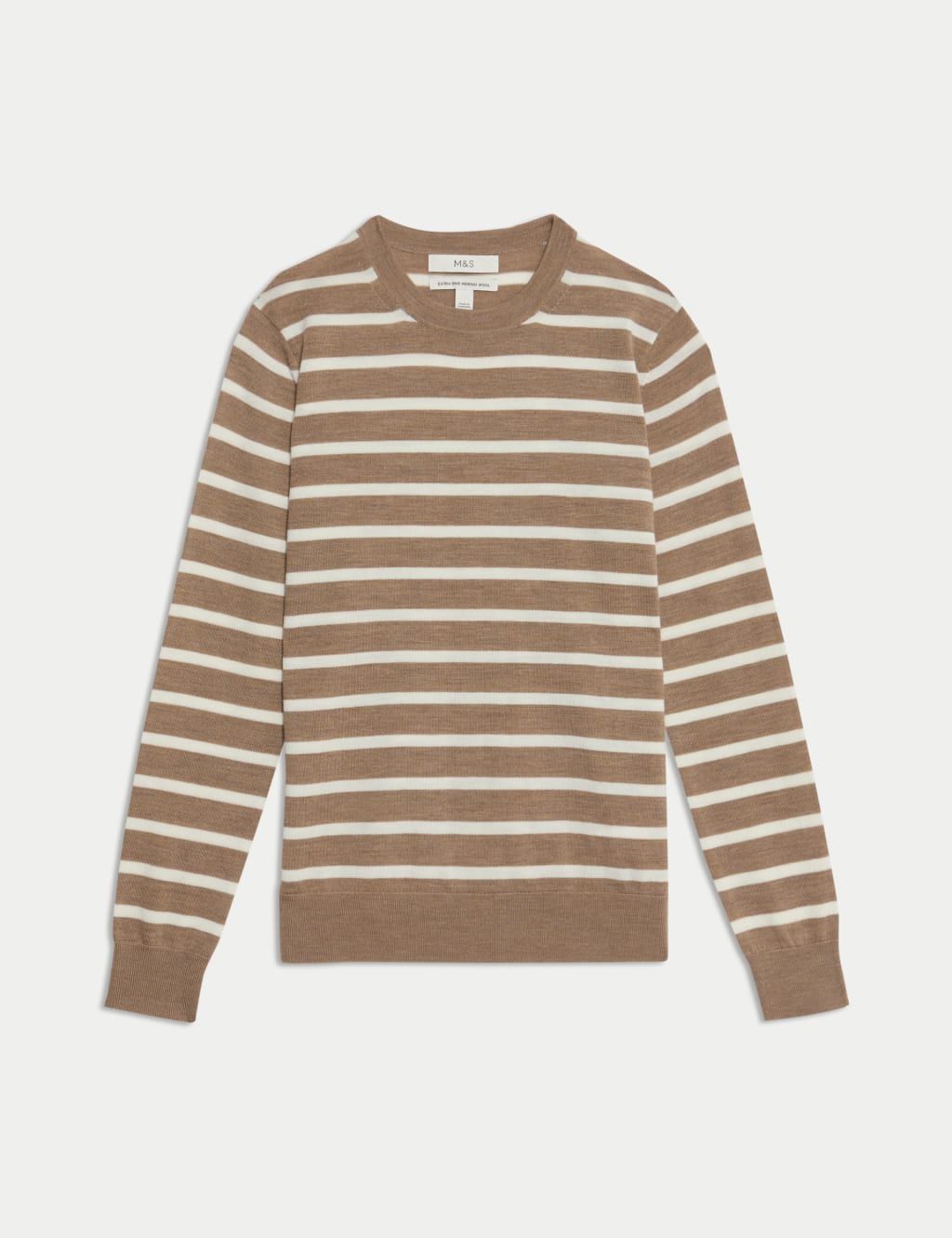 Pure Merino Wool Striped Jumper 2 of 6