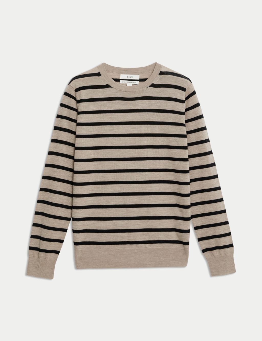 Pure Merino Wool Striped Jumper M S Collection M S