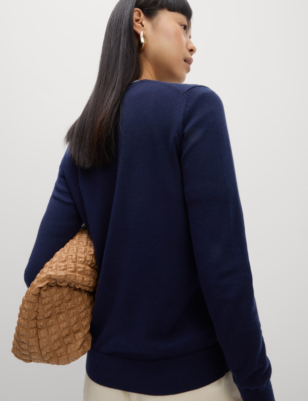 Pure Merino Wool Crew Neck Jumper 4 of 5