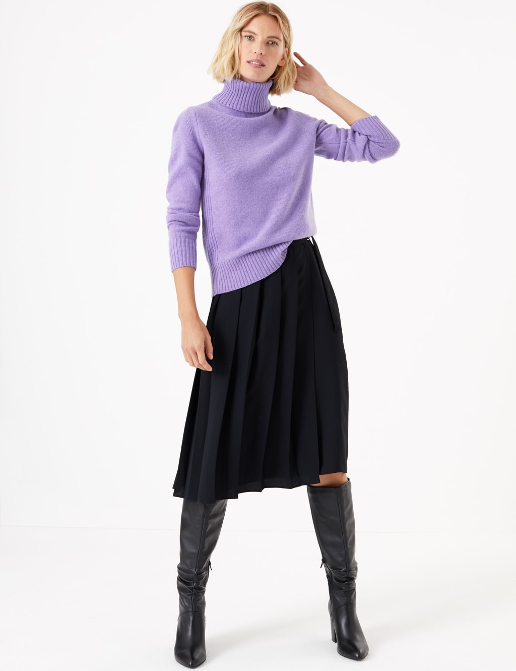 Wool Rich Roll Neck Jumper 5 of 5