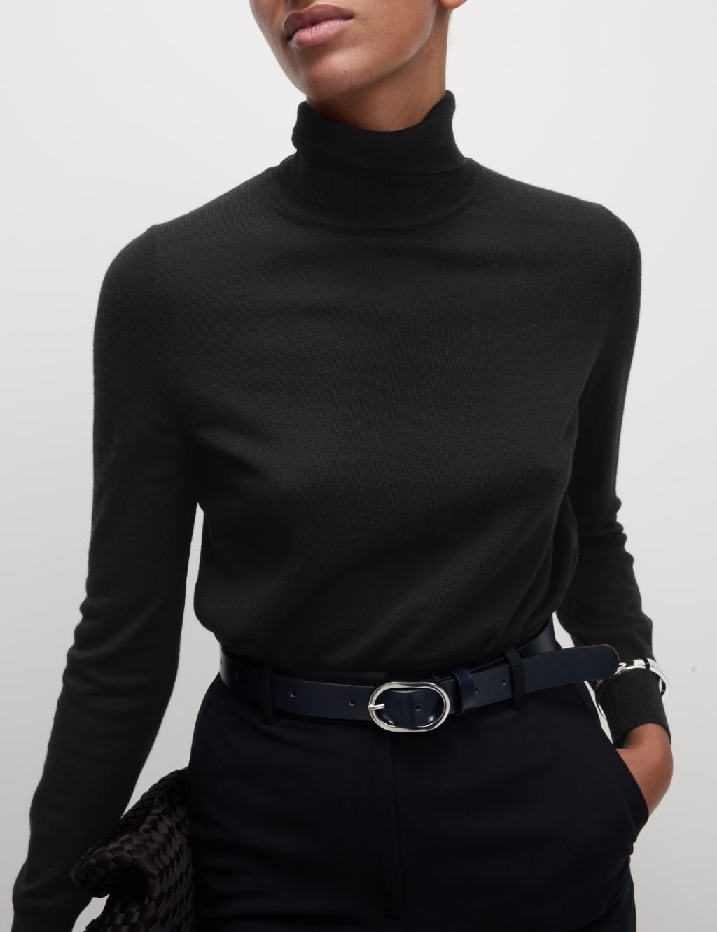 Pure Merino Wool Roll Neck Jumper 5 of 6