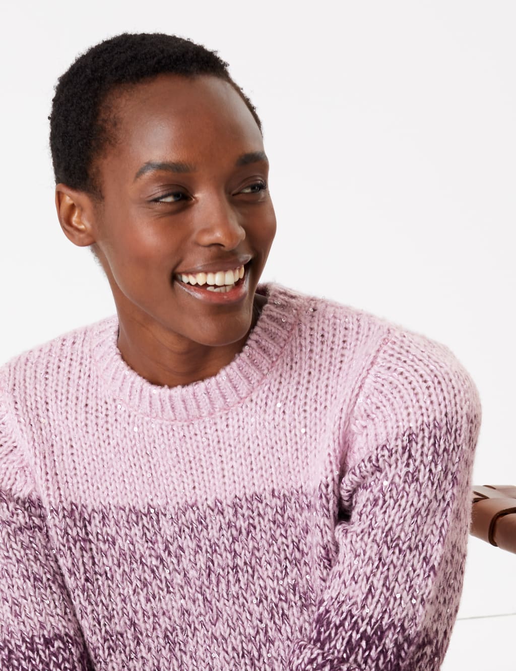 Sequin Colour Block Jumper 3 of 4