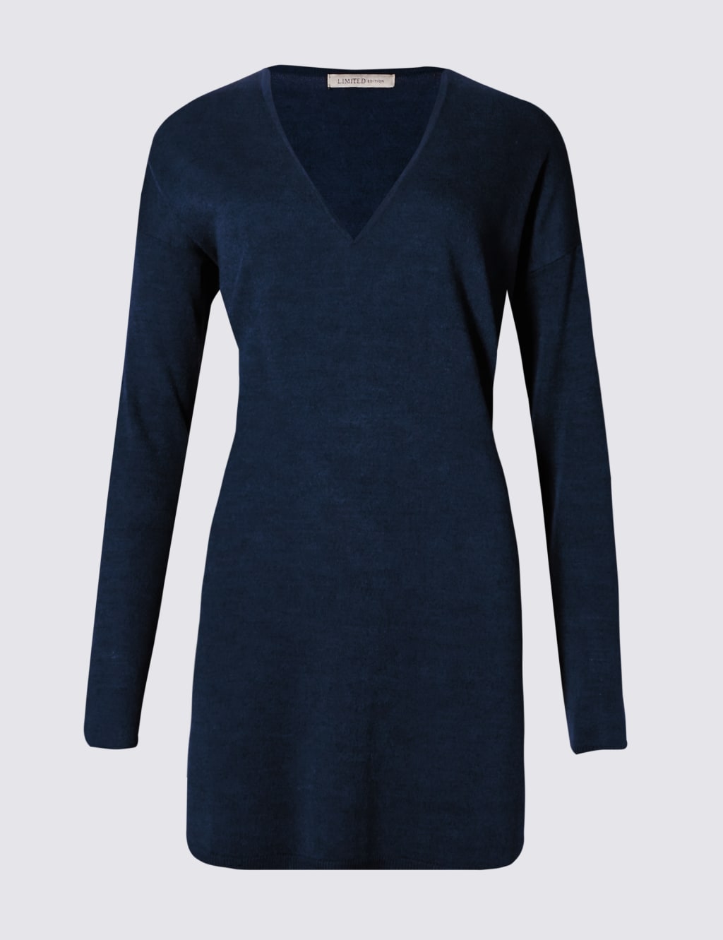 V neck tunic jumper on sale