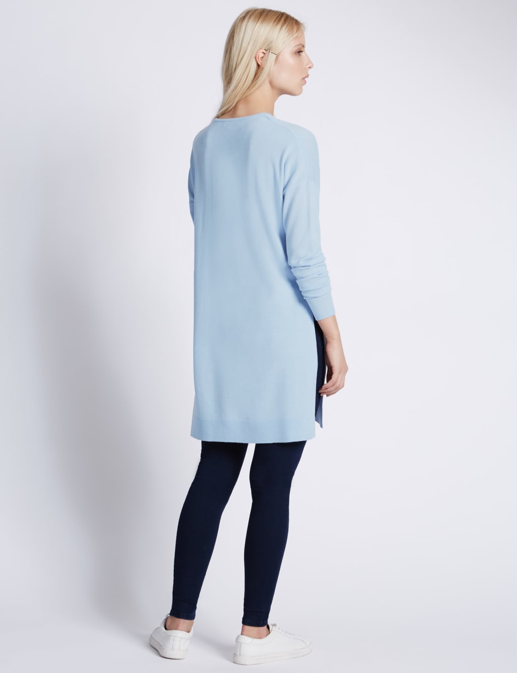 Deep V-Neck Tunic Jumper 3 of 3