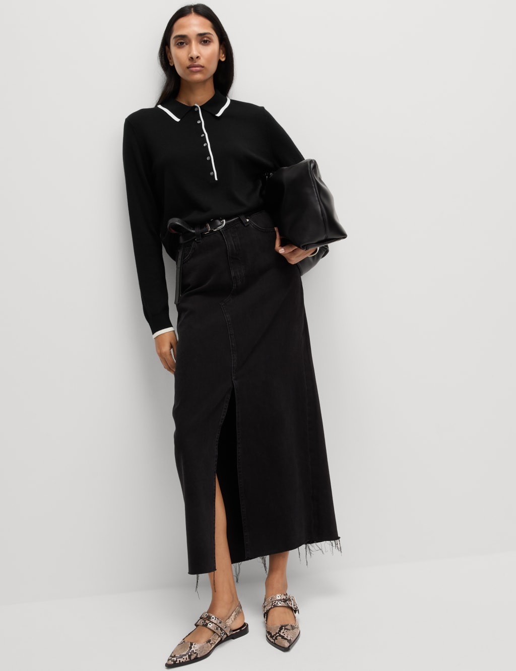 Pure Merino Wool Collared Neck Jumper 3 of 6