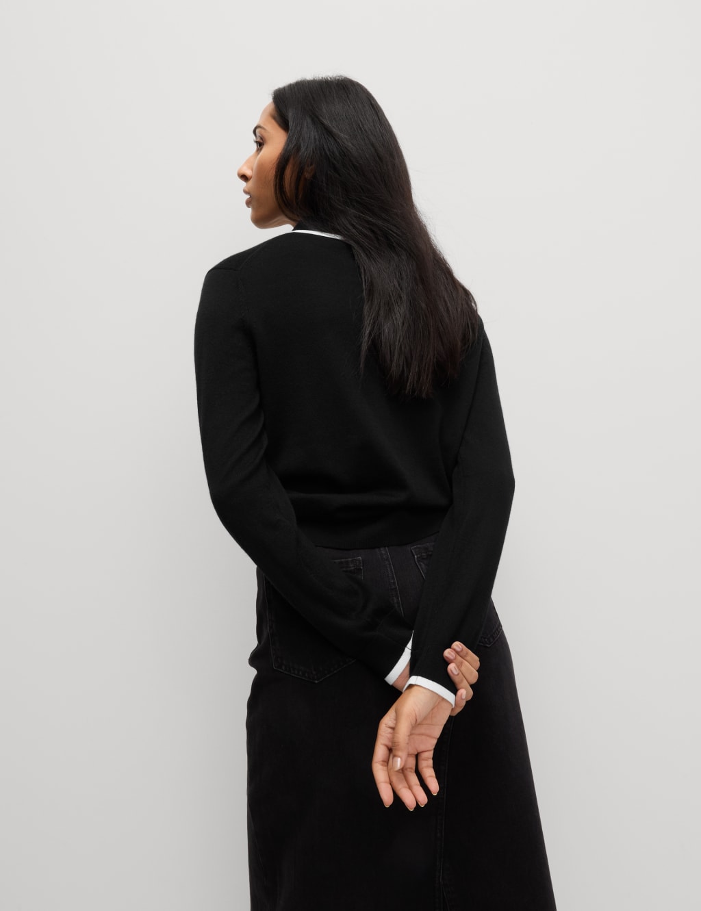 Pure Merino Wool Collared Neck Jumper 4 of 6