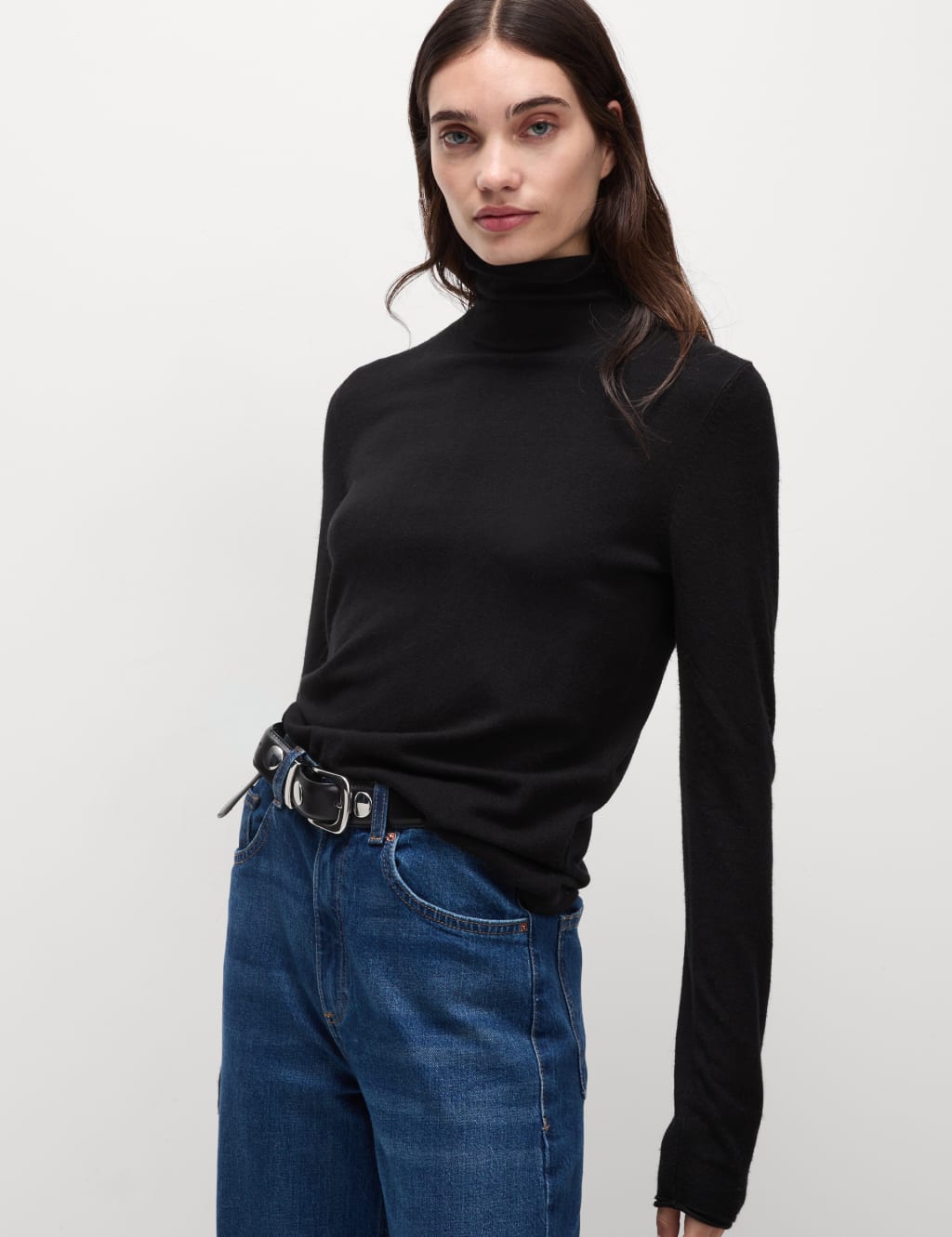 Marks and spencer roll neck top shop