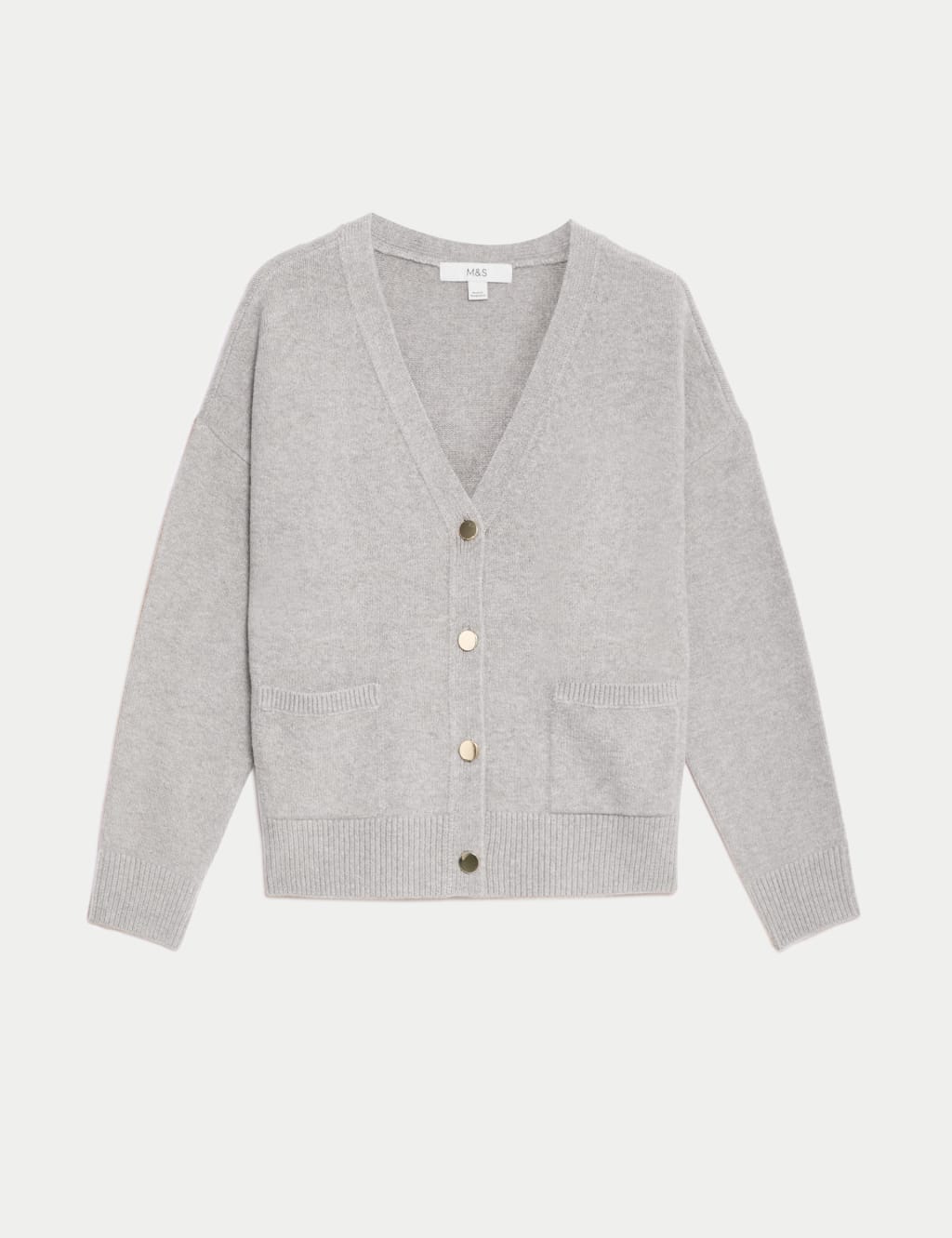 V-Neck Button Front Relaxed Cardigan 2 of 8