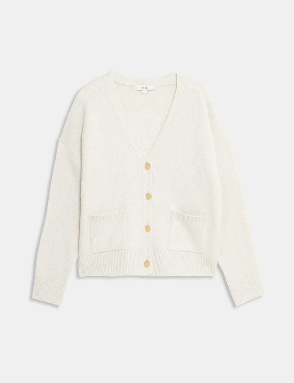 V-Neck Button Front Relaxed Cardigan 2 of 6
