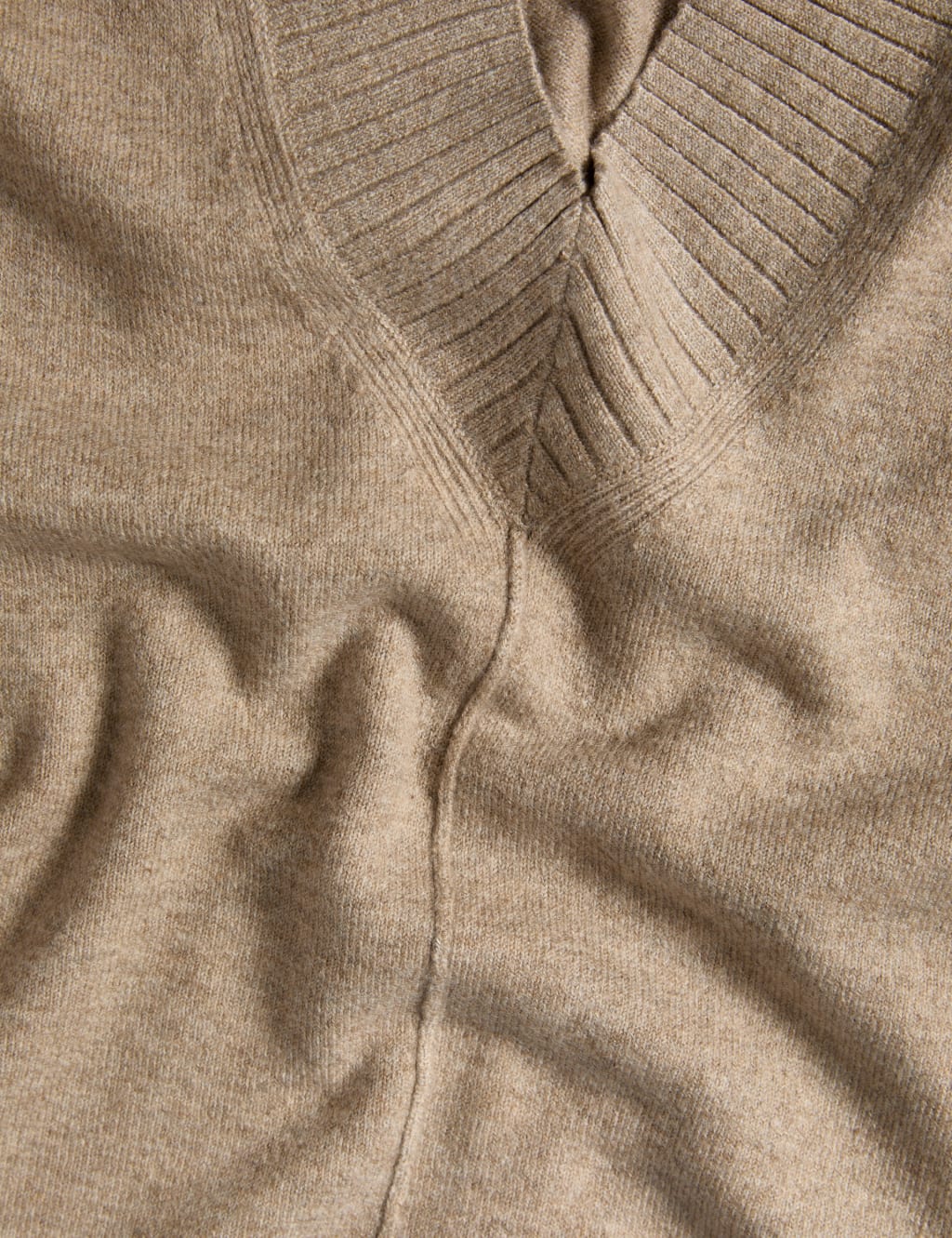 Textured V-Neck Relaxed Knitted Vest 7 of 7
