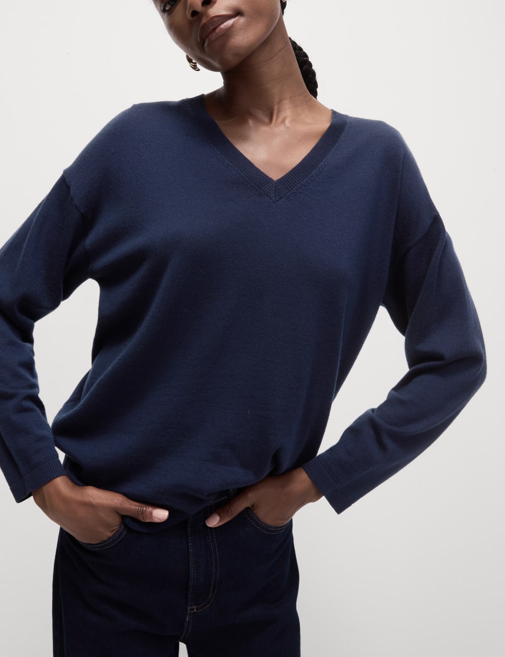 M and s merino wool jumper clearance