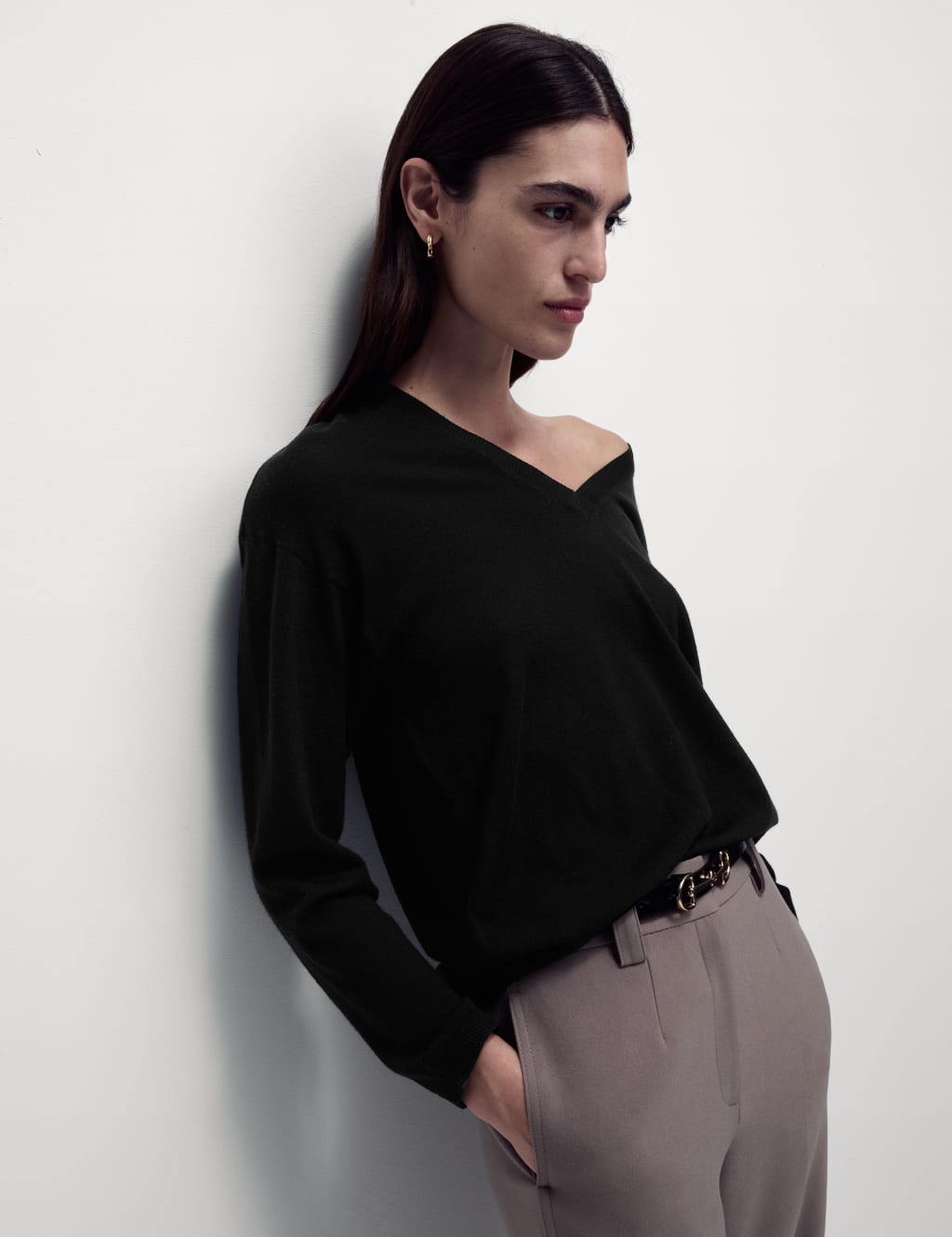 Pure Merino Wool V-Neck Jumper 3 of 6