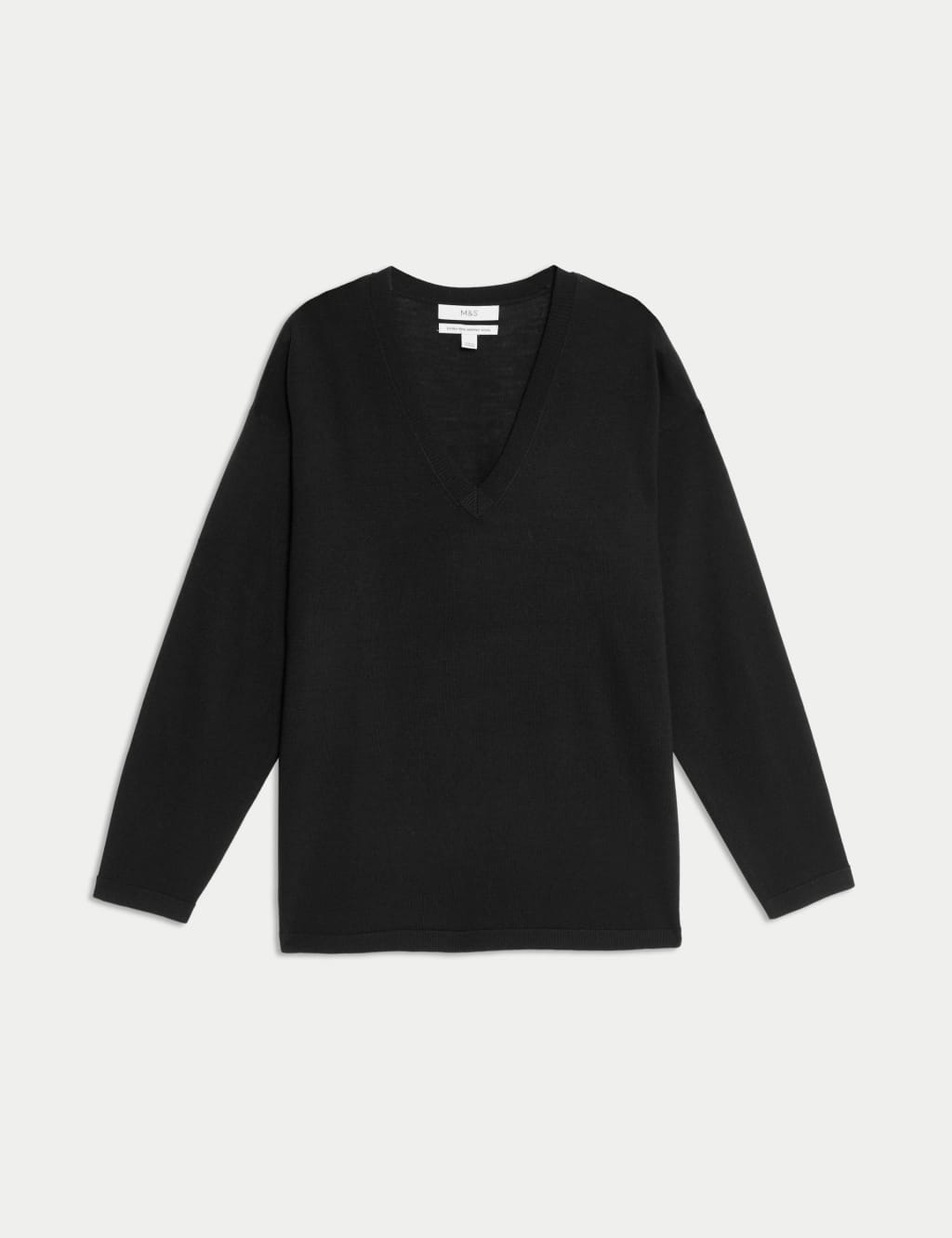 Merino wool v neck jumper hot sale