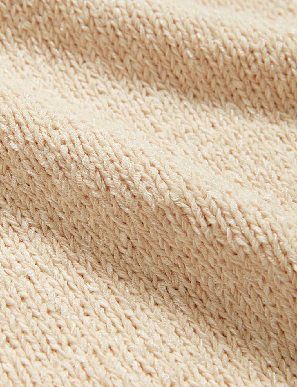 Cotton Blend Textured V-Neck Knitted Vest 7 of 7