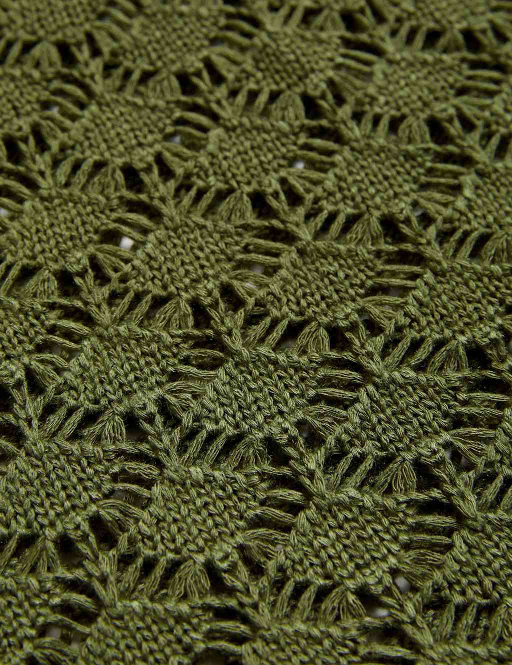 Pointelle Textured Crew Neck Knitted Top 6 of 6
