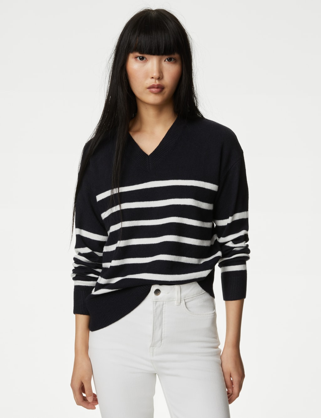 M and s striped jumper 2025