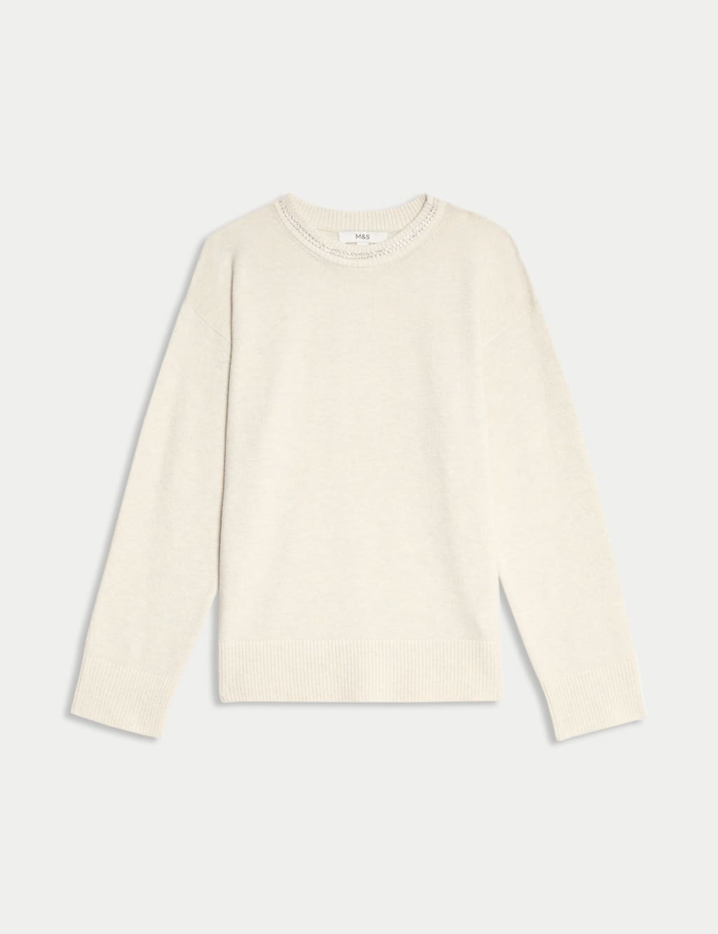 Air-Yarn Embellished Crew Neck Jumper 2 of 5
