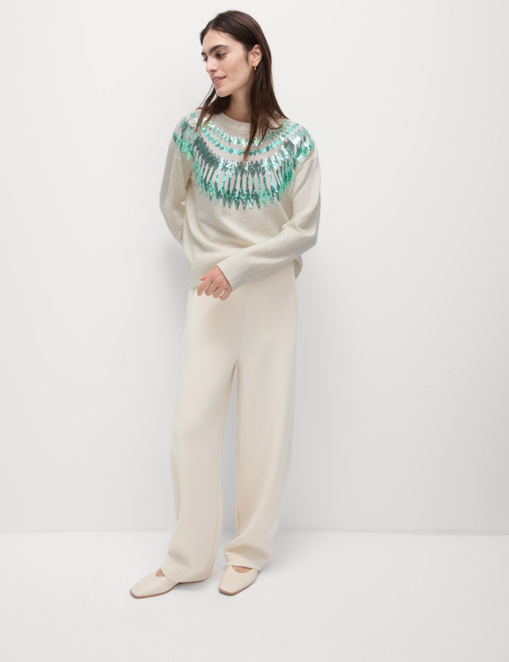 White stuff starry eyed sparkle jumper on sale
