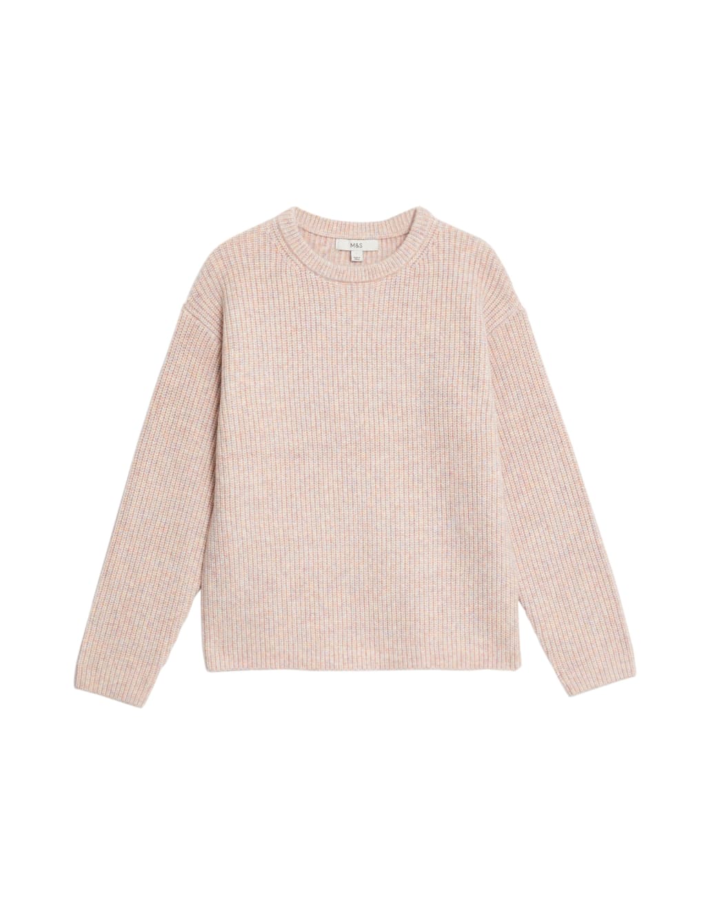 Cloud Yarn Textured Crew Neck Jumper