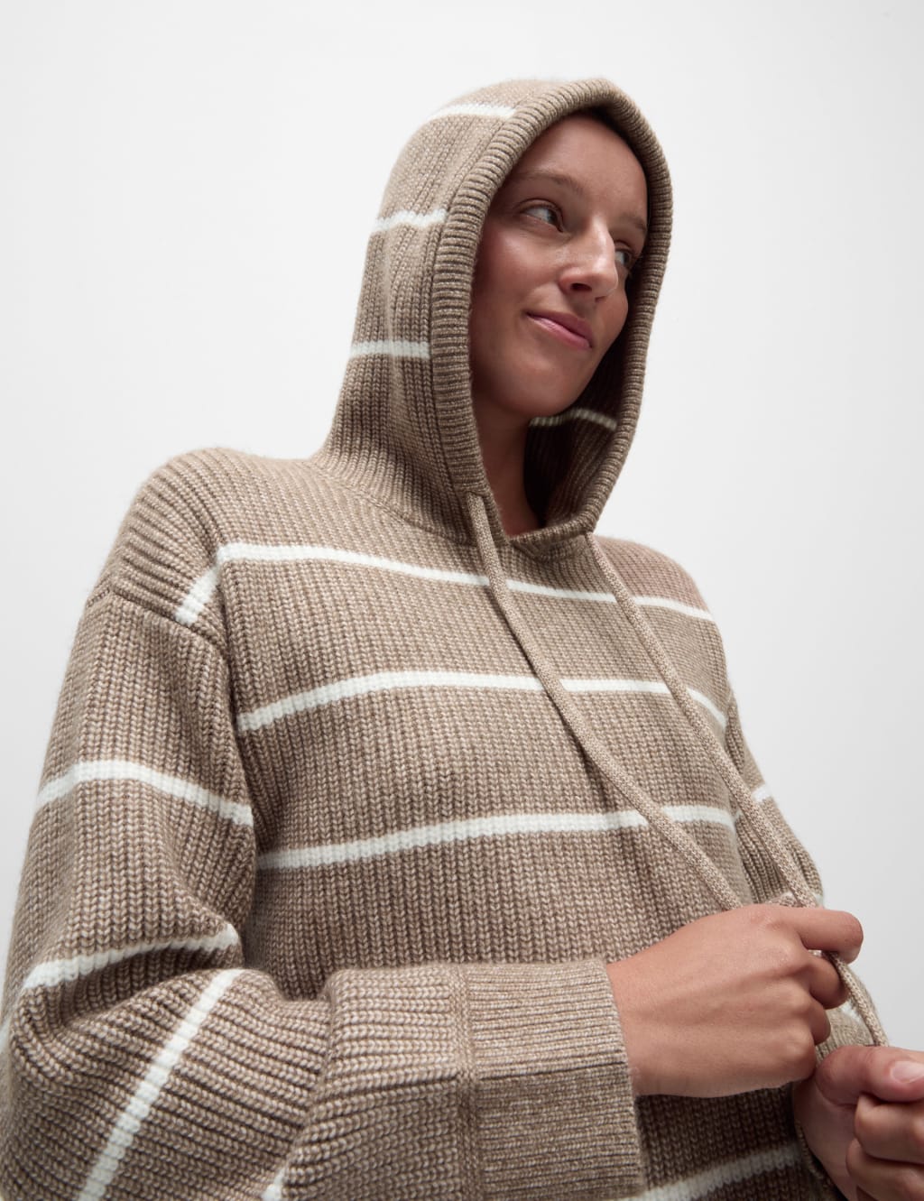 Womens striped hoodie online