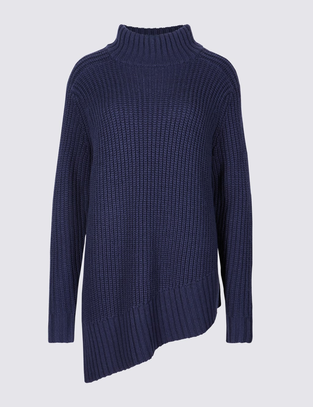 Textured Funnel Neck Longline Jumper 2 of 5